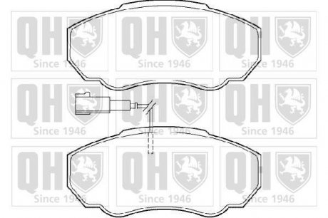 BP1341 Гальмівні колодки дискові QUINTON HAZELL підбір по vin на Brocar