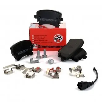 233261752 Колодки гальмівні (задні) VW T5 (Lucas) (з датчиком) (з аксесуарами) ZIMMERMANN підбір по vin на Brocar