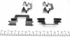 233261752 Колодки гальмівні (задні) VW T5 (Lucas) (з датчиком) (з аксесуарами) ZIMMERMANN підбір по vin на Brocar