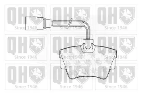 BP1050 Тормозные колодки дисковые QUINTON HAZELL підбір по vin на Brocar