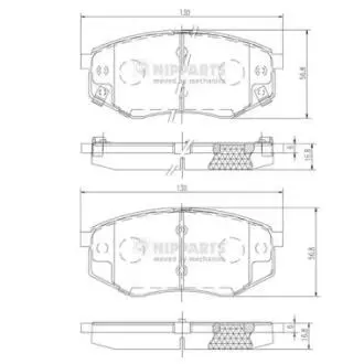 N3600545 Тормозные колодки дисковые NIPPARTS подбор по vin на Brocar