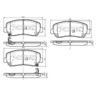 N3603073 Тормозные колодки дисковые NIPPARTS подбор по vin на Brocar