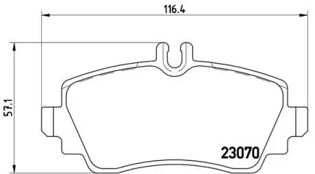 P50036 Гальмівні колодки, дискове гальмо (набір) BREMBO підбір по vin на Brocar