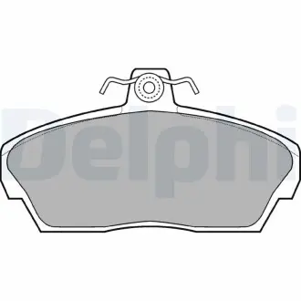 LP911 Гальмівні колодки, дискове гальмо (набір) DELPHI підбір по vin на Brocar