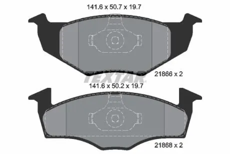 2186603 Колодки гальмівні (передні) VW Golf III/Polo 91-02 (VW II) Q+ TEXTAR підбір по vin на Brocar