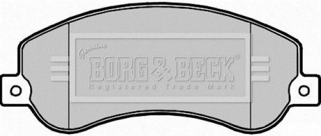 BBP2281 Гальмівні колодки дискові BORG&BECK підбір по vin на Brocar