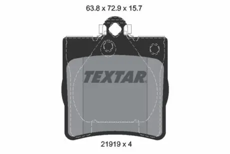 2191903 Тормозные колодки дисковые TEXTAR подбор по vin на Brocar