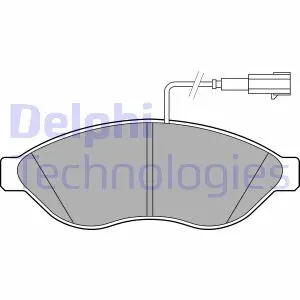 LP2498 Гальмівні колодки, дискові DELPHI підбір по vin на Brocar