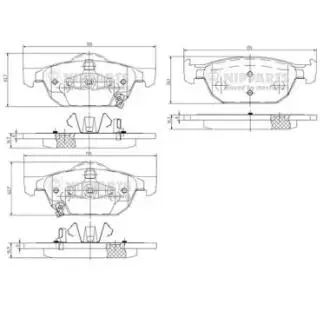 N3604067 Тормозные колодки дисковые NIPPARTS подбор по vin на Brocar