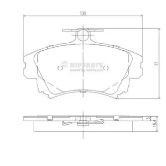 J3605042 Тормозные колодки дисковые NIPPARTS підбір по vin на Brocar