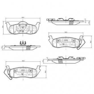 N3611059 Тормозные колодки дисковые NIPPARTS подбор по vin на Brocar