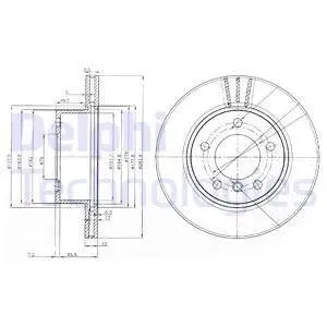 BG3899C Тормозные диски. DELPHI подбор по vin на Brocar