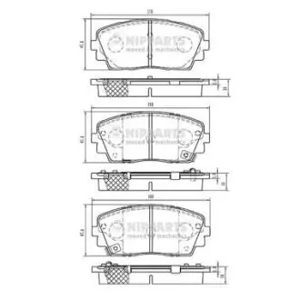N3600332 Тормозные колодки дисковые NIPPARTS підбір по vin на Brocar