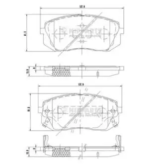 N3600330 Тормозные колодки дисковые NIPPARTS подбор по vin на Brocar