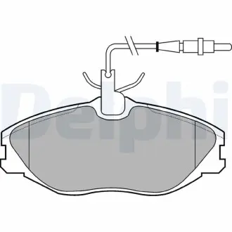 LP986 Гальмівні колодки дискові DELPHI підбір по vin на Brocar