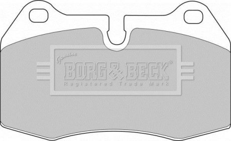 BBP1596 Гальмівні колодки дискові BORG&BECK підбір по vin на Brocar