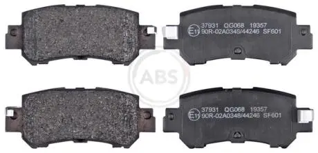 37931 Тормозные колодки дисковые A.B.S. подбор по vin на Brocar