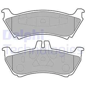 LP1692 Тормозные колодки дисковые DELPHI підбір по vin на Brocar