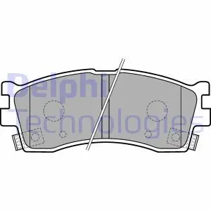 LP1702 Гальмівні колодки дискові DELPHI підбір по vin на Brocar