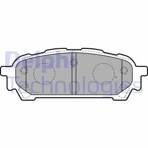 LP1822 Тормозные колодки дисковые DELPHI подбор по vin на Brocar