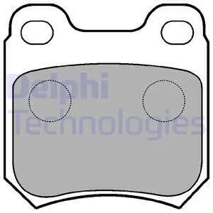 LP590 Колодки тормозные задние Omega A/B,Vectra B DELPHI подбор по vin на Brocar