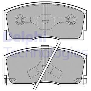 LP626 Тормозные колодки дисковые DELPHI подбор по vin на Brocar