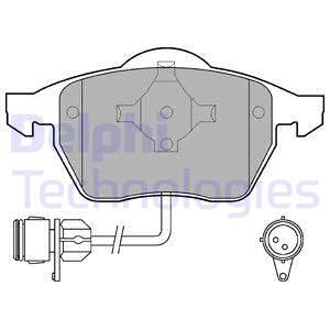 LP784 Тормозные колодки передн.Audi 100 90-,A4,6,Sharan,Ford 95- (круглый разъем) DELPHI подбор по vin на Brocar