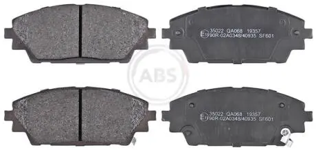 35022 Гальмівні колодки дискові (1 к-т) A.B.S. підбір по vin на Brocar