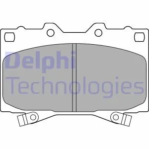 LP1308 Тормозные колодки дисковые DELPHI подбор по vin на Brocar