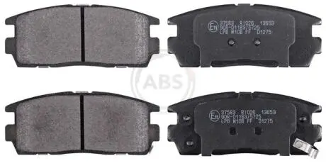 37583 Гальмівні колодки зад. Chevrolet Captiva 06- (akebono) A.B.S. підбір по vin на Brocar