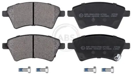 37532 Тормозные колодки дисковые A.B.S. подбор по vin на Brocar