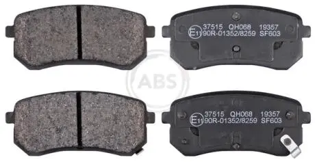 37515 Тормозные колодки дисковые A.B.S. подбор по vin на Brocar