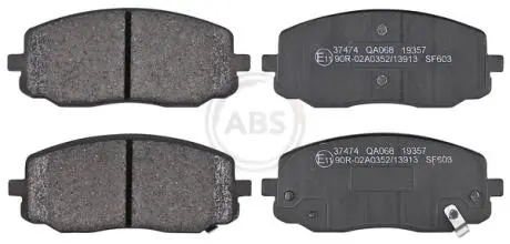 37474 Тормозные колодки дисковые A.B.S. подбор по vin на Brocar