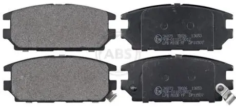 36873 Тормозные колодки дисковые A.B.S. подбор по vin на Brocar