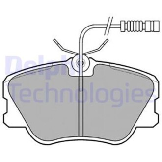 LP608 Тормозные колодки передн.с датчиком! W124201 DELPHI подбор по vin на Brocar