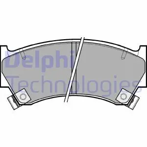 LP1590 Гальмівні колодки, дискові DELPHI підбір по vin на Brocar