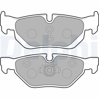 LP1915 Гальмівні колодки дискові DELPHI підбір по vin на Brocar