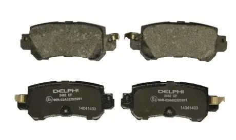 LP2482 Тормозные колодки дисковые DELPHI підбір по vin на Brocar