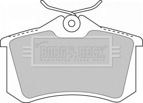 BBP1512 Гальмівні колодки дискові BORG&BECK підбір по vin на Brocar