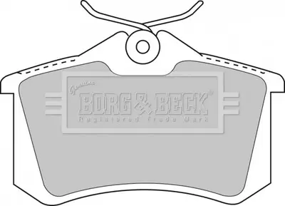 BBP1512 Тормозные колодки дисковые BORG&BECK подбор по vin на Brocar