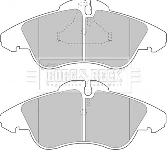 BBP1588 Гальмівні колодки дискові BORG&BECK підбір по vin на Brocar