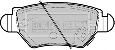 BBP1687 Тормозные колодки дисковые BORG&BECK подбор по vin на Brocar