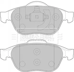 BBP1731 Тормозные колодки дисковые BORG&BECK подбор по vin на Brocar