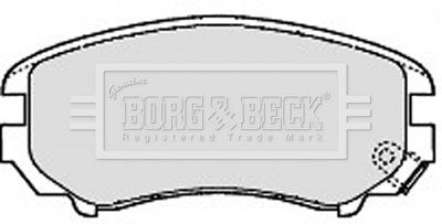 BBP1884 Тормозные колодки дисковые BORG&BECK підбір по vin на Brocar