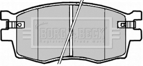 BBP1923 Гальмівні колодки дискові BORG&BECK підбір по vin на Brocar