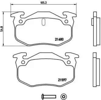 P68018 Тормозные колодки дисковые BREMBO подбор по vin на Brocar