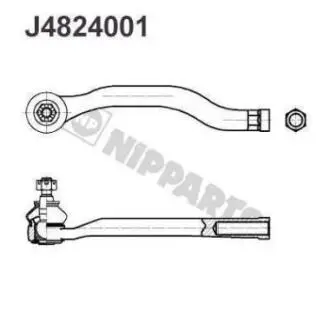 J4824001 Рулевой наконечник NIPPARTS подбор по vin на Brocar