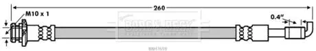 BBH7659 Гальмівний шланг REAR LH BORG&BECK підбір по vin на Brocar