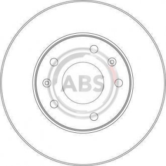 17011 Тормозные диски передние A.B.S. подбор по vin на Brocar