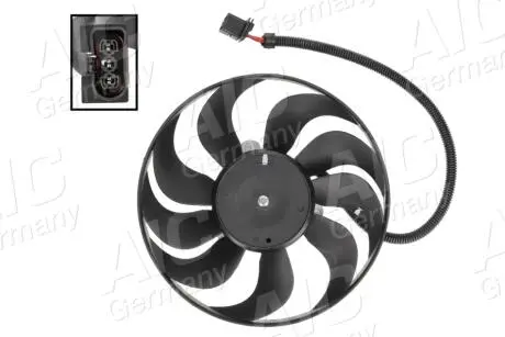 50843 Вентилятор охолодження двигуна Audi A3/TT/Skoda Fabia/Octavia/VW Bora/Golf/Polo 1.0-2.3 96- AIC підбір по vin на Brocar